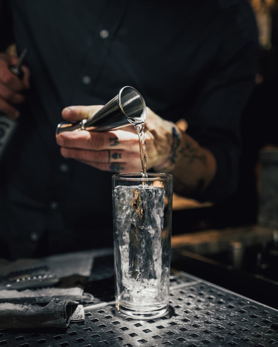 origins cognac bar cocktail clear ice